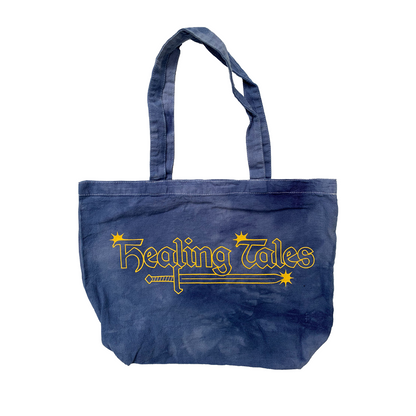 Star Logo Tote Bag - Blau gewaschen