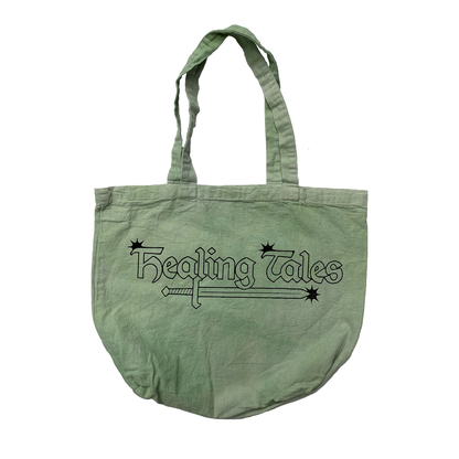 Star Logo Tote Bag - Washed Green