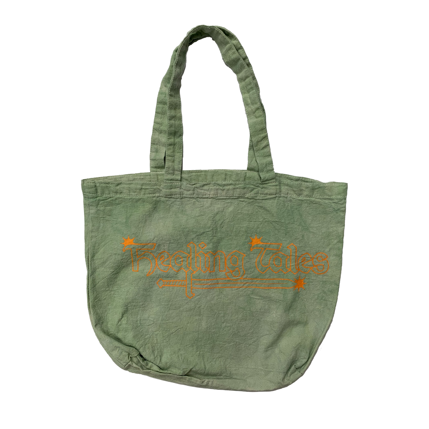 Star Logo Tote Bag - Washed Green